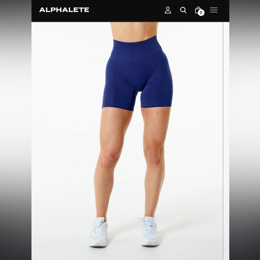 Women's Blue Amplify Shorts 4.5 inches